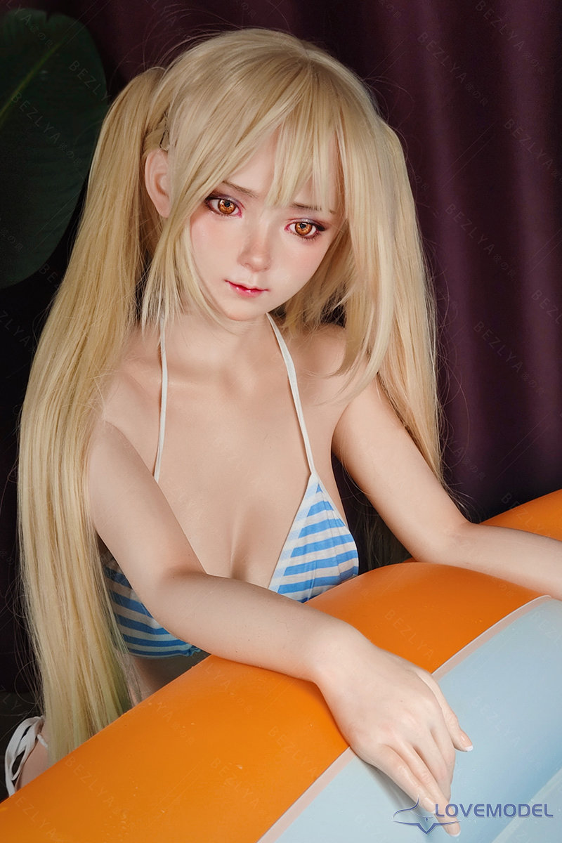 水着金髪美少女茉莉(Moli) Bezlya Doll TPE+シリコン製ラブドール149cm Cカップ